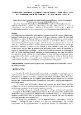 AS A&Ccedil;&Otilde;ES DE GEST&Atilde;O DE PESSOAS DAS EMPRESAS