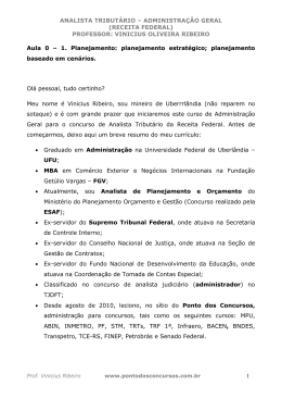 ANALISTA TRIBUT&Aacute;RIO &ndash; ADMINISTRA&Ccedil;&Atilde;O GERAL (RECEITA
