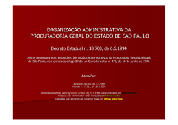 Órgãos Administrativos - Procuradoria Geral do Estado de São Paulo