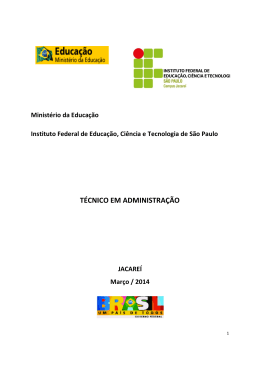 Projeto Pedag&oacute;gico do Curso T&eacute;cnico em Administra&ccedil;&atilde;o - jcr