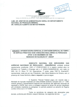ILMO. SR. DIRETOR DE ADMINISTRA&Ccedil;&Atilde;O GERAL