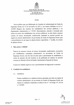 Governo da Região Administrativa Especial de Macau Fundo de