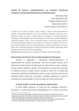 PODER DE POL&Iacute;CIA ADMINISTRATIVA NO SISTEMA CONSELHO