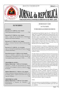 Decreto-Lei N.&ordm; 1/2015