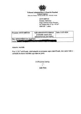 Tribunal Administrativo e Fiscal do Funchal Unidade