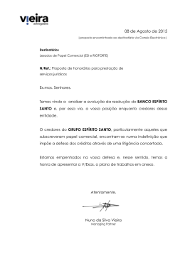 Proposta Dr Nuno Vieira