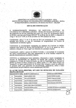 Edital de Comunica&ccedil;&atilde;o