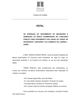 EDITAL - Tribunal de Justiça do Estado de Goiás