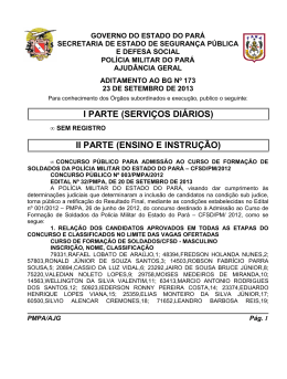 ADIT. BG 173 - De 23 SET 2013 - Proxy da Pol&iacute;cia Militar do Par&aacute;!