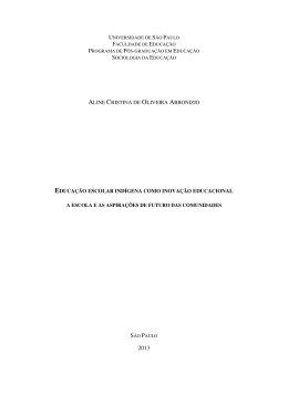 aline cristina de oliveira abbonizio educa&ccedil;&atilde;o escolar ind&iacute;gena