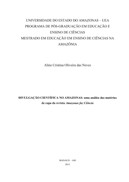 Aline Cristina Oliveira das Neves - uea