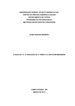 Aline C. Maziero - Universidade Federal de Mato Grosso do Sul