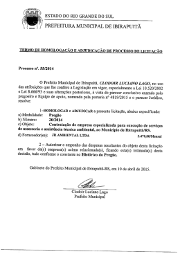 ESTADO DO RIO GRANDE DO SUL