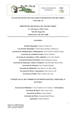 Volume VII - Prefeitura Municipal de Não-Me