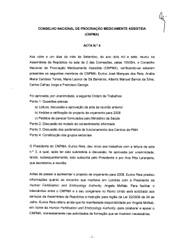 (cnpma) acta n.&deg; 4