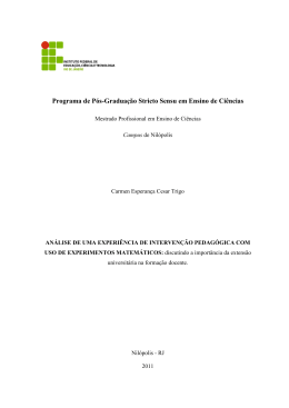 PROJETO DE PESQUISA