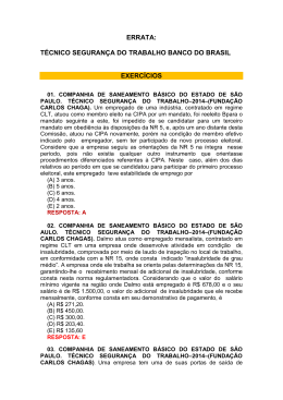 ERRATA: T&Eacute;CNICO SEGURAN&Ccedil;A DO