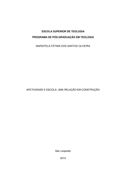 Afetividade e escola