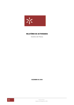 Relat&oacute;rio Actividades CFUM 2008
