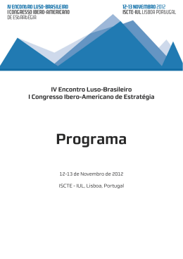 Programa - Elbe 2012 - iscte-iul