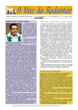 jornal novembro 2013 - Par&oacute;quia Cristo Redentor