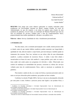 ACADEMIA CIA. DO CORPO Denise Brezezinski