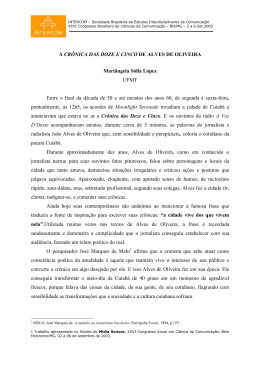 A Cr&ocirc;nica das Doze e Cinco de Alves de Oliveira