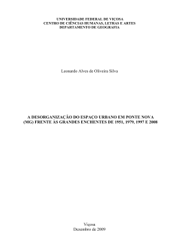 Leonardo Alves de Oliveira Silva A DESORGANIZA&Ccedil;&Atilde;O DO