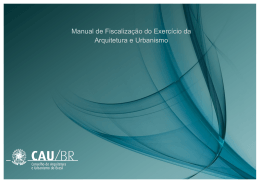 Manual de Fiscalização do Exercício da Arquitetura e