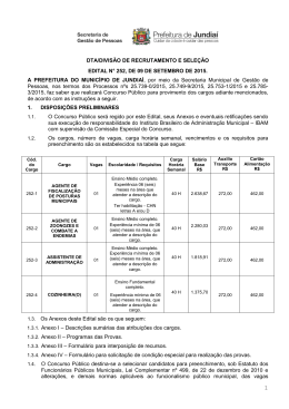 Edital de Abertura