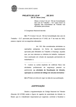 projeto de lei n&ordm; , de 2015 justifica&ccedil;&atilde;o