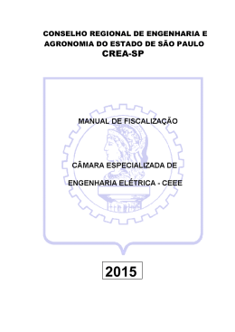Manual de Fiscalização (Arquivo em PDF) - Crea-SP