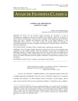 A PO&Eacute;TICA DE ARIST&Oacute;TELES