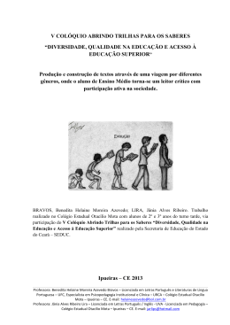 V COL&Oacute;QUIO ABRINDO TRILHAS PARA OS SABERES