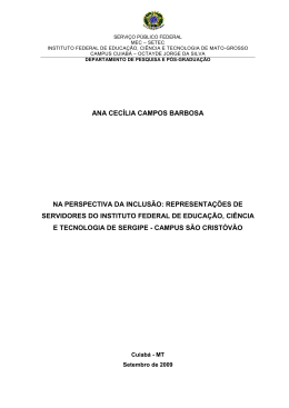 Ana Cec&iacute;lia Campos Barbosa - Na perspectiva da inclus&atilde;o