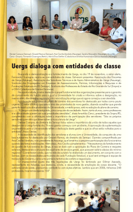 Uergs dialoga com entidades de classe | 19/11/2010