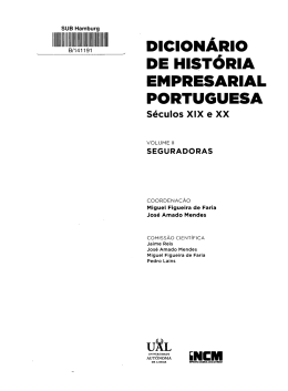 DICIONÁRIO DE HISTÓRIA EMPRESARIAL PORTUGUESA