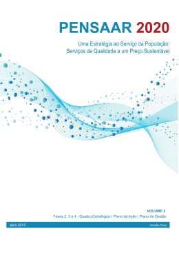 PENSAAR 2020 - Volume II - Agência Portuguesa do Ambiente
