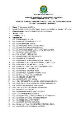 REUNI&Atilde;O ORDIN&Aacute;RIA n&ordm; 537 - 20/08/2014 (Arquivo em - Crea-SP