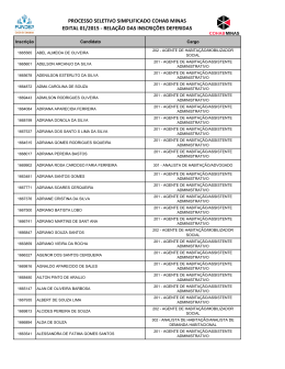 inscri&ccedil;&otilde;es deferidas