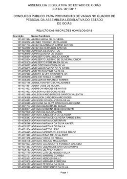 assembleia legislativa do estado de goi&aacute;s edital - Vestibular
