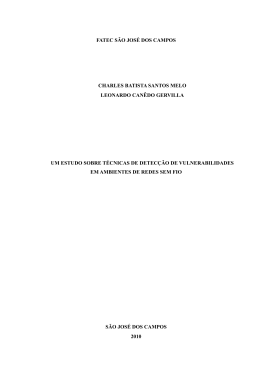 um estudo sobre técnicas de detecção de vulnerabilidades em