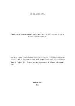 IRENE KAZUMI MIURA Tese apresentada &agrave; Faculdade de
