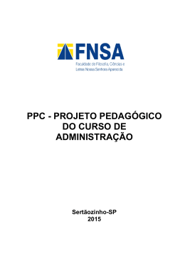 realizar - Faculdade de Filosofia, Ci&ecirc;ncias e Letras Nossa