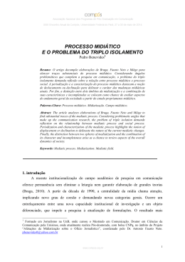 processo midi&aacute;tico e o problema do triplo isolamento