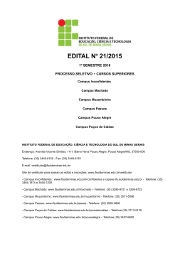 EDITAL No 21/2015