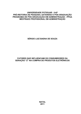 Fatores Que Influenciam os Consumidores da Gera&ccedil;&atilde;o `Z`