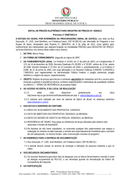 EDITAL 2013-020- Registro de Pre&ccedil;os