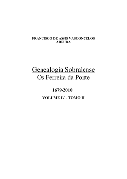 Ferreira da Ponte - TOMO II