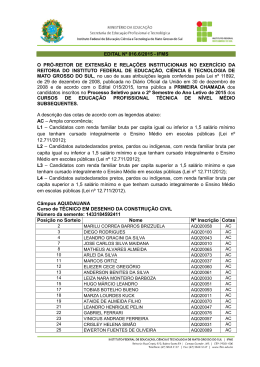 EDITAL N&ordm; 016.6/2015 - IFMS O PR&Oacute;